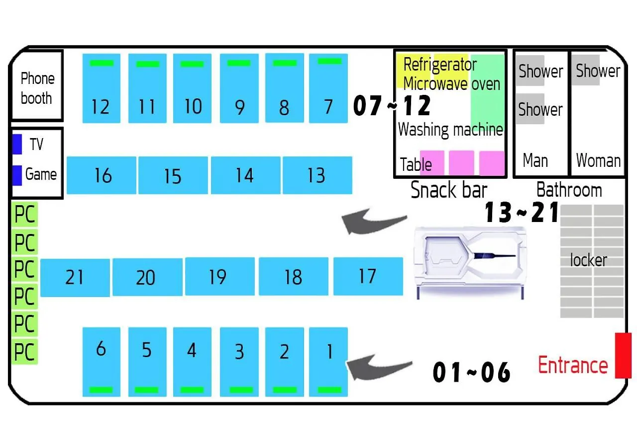 Multi Room 24시간 정액요금 키워드 Guest House Motel Hotel B Incheon